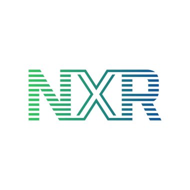 Modern NXR Logo Tasarımı. Harf NXR İş Kimliği Minimalist, Profesyonel ve Çok Yönlü Markalaştırma Simgesi