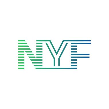Modern NYF Logo Tasarımı. NYF Minimalist, Profesyonel ve Çok Yönlü İşletme Kimliği Simgesi
