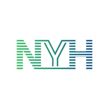 Modern NYH Logo Tasarımı. NYH Minimalist, Profesyonel ve Çok Yönlü İşletme Kimliği Simgesi