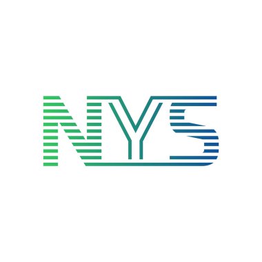Modern NYS Logo Tasarımı. İş Kimliği için NYS Minimalist, Profesyonel ve Çok Yönlü Markalaştırma Simgesi