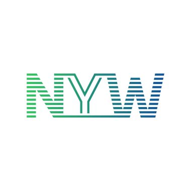 Modern NYW Logo Tasarımı. NYW Minimalist, Profesyonel ve İşletme Kimliği İçin Çok Yönlü Markalaştırma Simgesi