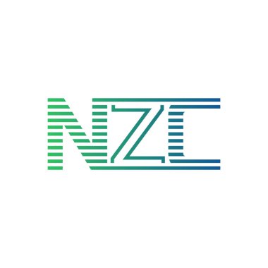 Modern NZC Logo Tasarımı. Harf NZC İş Kimliği Minimalist, Profesyonel ve Çok Yönlü Markalaştırma Simgesi