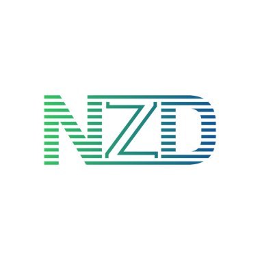 Modern NZD Logo Tasarımı. NZD Harfi Minimalist, Profesyonel ve İşletme Kimliği İçin Çok Yönlü Markalaşma Simgesi
