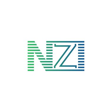 Modern NZI Logo Tasarımı. NZI Minimalist, Profesyonel ve İşletme Kimliği İçin Çok Yönlü Markalaştırma Simgesi