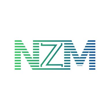 Modern NZM Logo Tasarımı. Harf NZM İş Kimliği Minimalist, Profesyonel ve Çok Yönlü Markalaştırma Simgesi