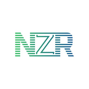 Modern NZR Logo Tasarımı. Harf NZR İş Kimliği Minimalist, Profesyonel ve Çok Yönlü Markalaştırma Simgesi