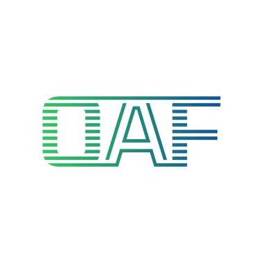 Modern OAF Logo Tasarımı. İş Kimliği için OAF Minimalist, Profesyonel ve Çok Yönlü Markalaştırma Simgesi