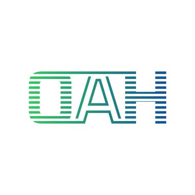 Modern OAH Logo Tasarımı. OAH Minimalist, Profesyonel ve İş Kimliği için Çok Yönlü Markalaştırma Simgesi