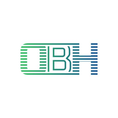 Modern OBH Logo Tasarımı. OBH Minimalist, Profesyonel ve Çok Yönlü İşletme Kimliği Simgesi