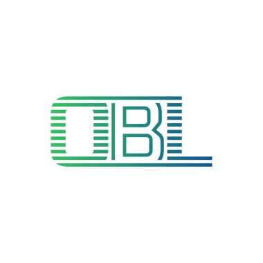 Modern OBL Logo Tasarımı. İş Kimliği için OBL Minimalist, Profesyonel ve Çok Yönlü Markalaştırma Simgesi