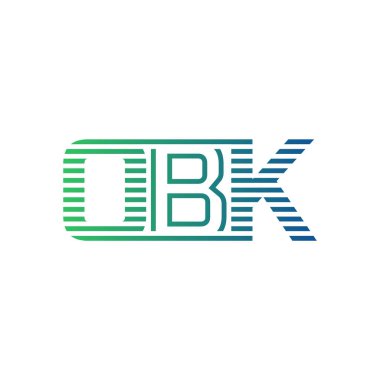 Modern OBK Logo Tasarımı. İş Kimliği OBK Minimalist, Profesyonel ve Çok Yönlü Markalaştırma Simgesi