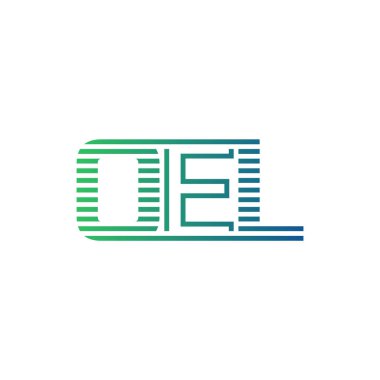Modern OEL Logo Tasarımı. OEL Minimalist, Profesyonel ve İş Kimliği için Çok Yönlü Markalaştırma Simgesi
