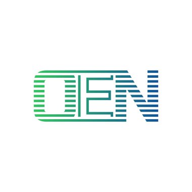 Modern OEN Logo Tasarımı. İşletme Kimliği İçin Minimalist, Profesyonel ve Çok Yönlü Markalaştırma Simgesi