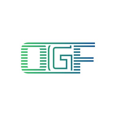 Modern OGF Logo Tasarımı. İş Kimliği için OGF Minimalist, Profesyonel ve Çok Yönlü Markalaştırma Simgesi