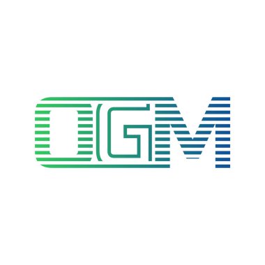 Modern OGM Logo Tasarımı. İş Kimliği için OGM Minimalist, Profesyonel ve Çok Yönlü Markalaştırma Simgesi