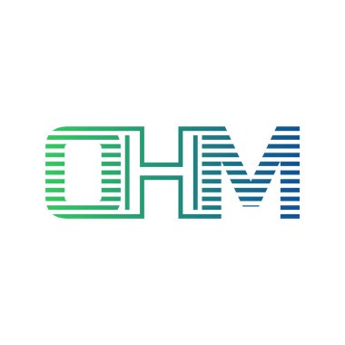 Modern OHM Logo Tasarımı. İş Kimliği OHM Minimalist, Profesyonel ve Çok Yönlü Markalaştırma Simgesi