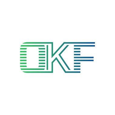 Modern OKF Logo Tasarımı. OKF Minimalist, Profesyonel ve Çok Yönlü İşletme Kimliği Simgesi