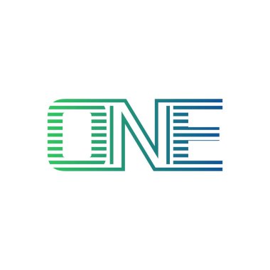 Modern One Logo Tasarımı. Birinci Harf Minimalist, Profesyonel ve İş Kimliği için Çok Yönlü Markalaştırma Simgesi