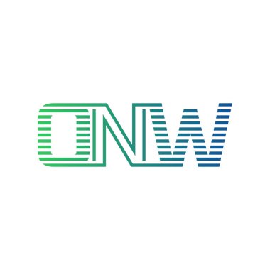Modern ONW Logo Tasarımı. ONW Minimalist, Profesyonel ve İş Kimliği için Çok Yönlü Markalaştırma Simgesi