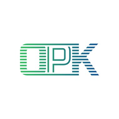 Modern OPK Logo Tasarımı. OPK Minimalist, Profesyonel ve İş Kimliği için Çok Yönlü Markalaştırma Simgesi