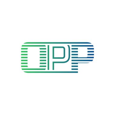 Modern OPP Logo Tasarımı. OPP Minimalist, Profesyonel ve İş Kimliği için Çok Yönlü Markalaştırma Simgesi