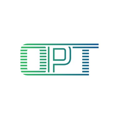 Modern OPT Logo Tasarımı. OPT Minimalist, Profesyonel ve İş Kimliği için Çok Yönlü Markalaştırma Simgesi