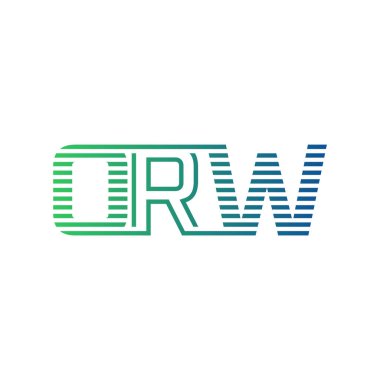 Modern ORW Logo Tasarımı. ORW Harfi Minimalist, Profesyonel ve İş Kimliği için Çok Yönlü Markalaştırma Simgesi