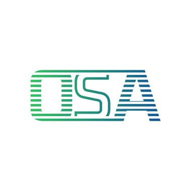 Modern OSA Logo Tasarımı. İş Kimliği OSA Minimalist, Profesyonel ve Çok Yönlü Markalaştırma Simgesi