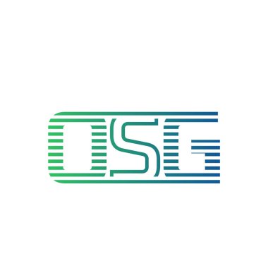Modern OSG Logo Tasarımı. İşletme Kimliği için OSG Minimalist, Profesyonel ve Çok Yönlü Markalaştırma Simgesi