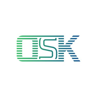 Modern OSK Logo Tasarımı. OSK Minimalist, Profesyonel ve Çok Yönlü İşletme Kimliği Simgesi