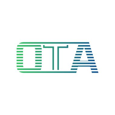 Modern OTA Logo Tasarımı. İş Kimliği için OTA Minimalist, Profesyonel ve Çok Yönlü Markalaştırma Simgesi