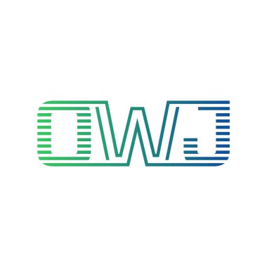 Modern OWJ Logo Tasarımı. OWJ Minimalist, Profesyonel ve Çok Yönlü İşletme Kimliği Simgesi