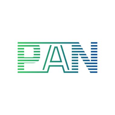 Modern PAN Logo Tasarımı. İş Kimliği için PAN Minimalist, Profesyonel ve Çok Yönlü Markalaştırma Simgesi