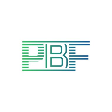 Modern PBF Logo Tasarımı. İş Kimliği için PBF Minimalist, Profesyonel ve Çok Yönlü Markalaştırma Simgesi