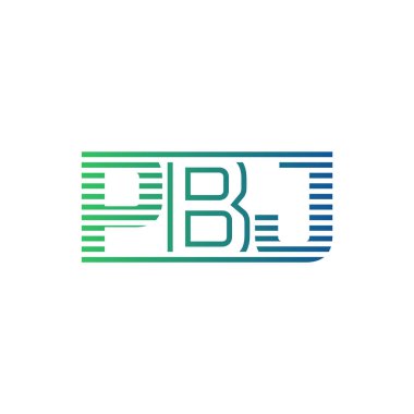 Modern PBJ Logo Tasarımı. İş Kimliği için PBJ Minimalist, Profesyonel ve Çok Yönlü Markalaştırma Simgesi