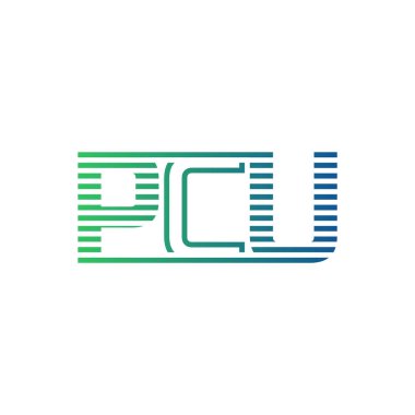 Modern PCU Logo Tasarımı. Harf PCU İş Kimliği Minimalist, Profesyonel ve Çok Yönlü Markalaştırma Simgesi