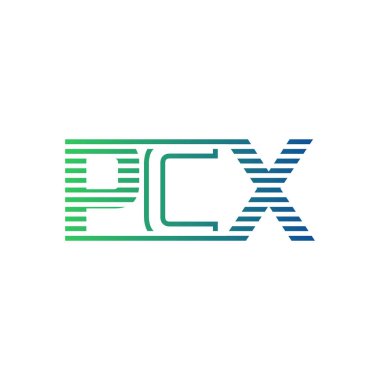Modern PCX Logo Tasarımı. İş Kimliği için PCX Minimalist, Profesyonel ve Çok Yönlü Markalaştırma Simgesi