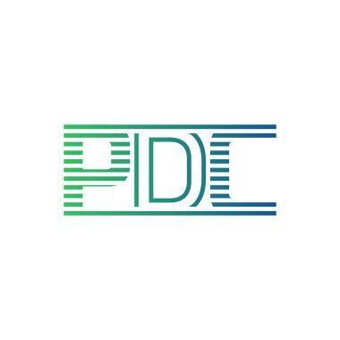 Modern PDC Logo Tasarımı. İş Kimliği için PDC Minimalist, Profesyonel ve Çok Yönlü Markalaştırma Simgesi