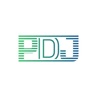 Modern PDJ Logo Tasarımı. İş Kimliği için PDJ Minimalist, Profesyonel ve Çok Yönlü Markalaştırma Simgesi
