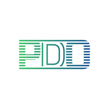 Modern PDO Logo Tasarımı. İş Kimliği İçin PDO Minimalist, Profesyonel ve Çok Yönlü Markalaştırma Simgesi