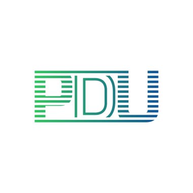 Modern PDU Logo Tasarımı. Harf PDU İş Kimliği Minimalist, Profesyonel ve Çok Yönlü Markalaştırma Simgesi