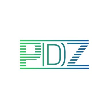 Modern PDZ Logo Tasarımı. Harf PDZ İş Kimliği Minimalist, Profesyonel ve Çok Yönlü Markalaştırma Simgesi