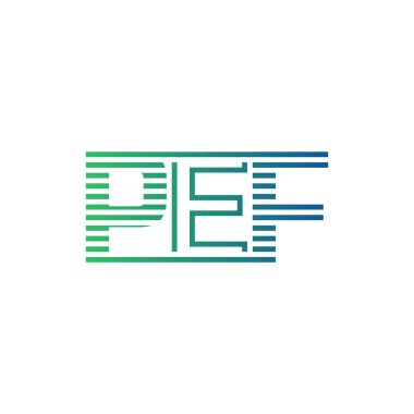 Modern PEF Logo Tasarımı. PEF Minimalist, Profesyonel ve İş Kimliği için Çok Yönlü Markalaştırma Simgesi