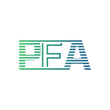 Modern PFA Logo Tasarımı. İş Kimliği için PFA Minimalist, Profesyonel ve Çok Yönlü Markalaştırma Simgesi