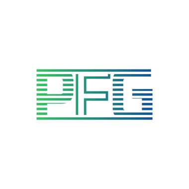 Modern PFG Logo Tasarımı. İş Kimliği için PFG Minimalist, Profesyonel ve Çok Yönlü Markalaştırma Simgesi