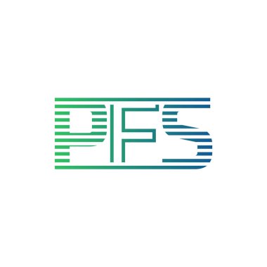 Modern PFS Logo Tasarımı. İşletme Kimliği İçin Asgari, Profesyonel ve Çok Yönlü Markalaştırma Simgesi