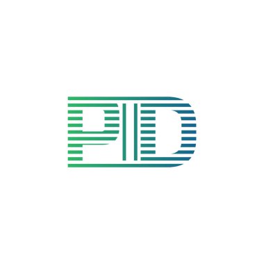 Modern PID Logo Tasarımı. İş Kimliği Kimliği Minimalist, Profesyonel ve Çok Yönlü Marka Simgesi