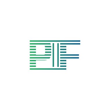 Modern PIF Logo Tasarımı. İş Kimliği için PIF Minimalist, Profesyonel ve Çok Yönlü Markalaştırma Simgesi