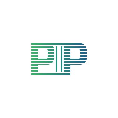 Modern PIP Logo Tasarımı. Harf PIP Minimalist, Profesyonel ve İş Kimliği için Çok Yönlü Markalaştırma Simgesi