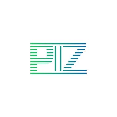 Modern PIZ Logo Tasarımı. İş Kimliği İçin PIZ Minimalist, Profesyonel ve Çok Yönlü Markalaştırma Simgesi